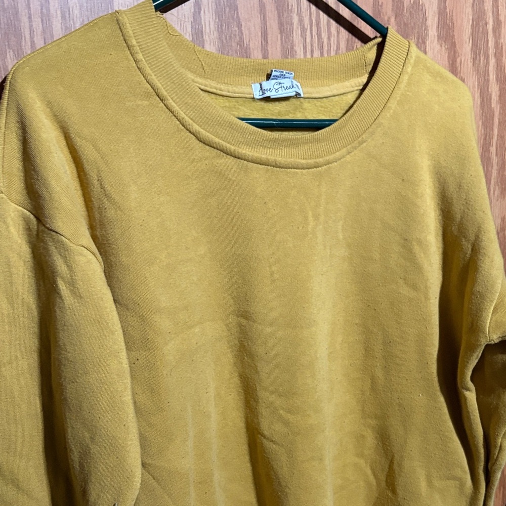 Women Golden Crewneck Sweatshirt